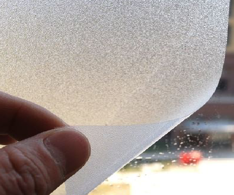 龙泉玻璃门外面粘广告用什么材料好？